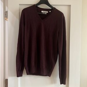 Plum Ben Sherman Merino Wool Sweater